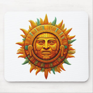 Cancun Mayan Mask Mexico Travel Mouse Pad