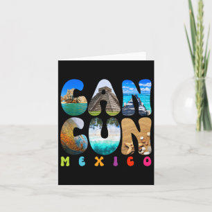 Cancun Mexico 2025 Vacation Beach Matching Family Card