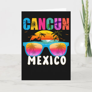 Cancun Mexico 2025 Vacation Beach Matching Family Card