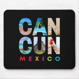 Cancun Mexico 2025 Vacation Beach Matching Family  Mouse Pad