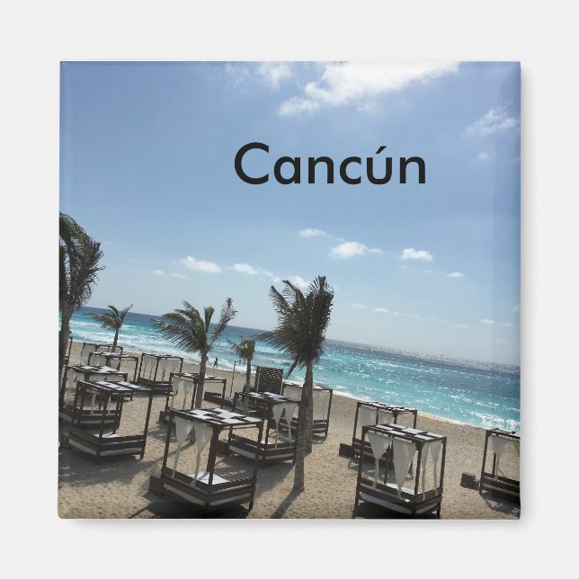 Cancún (Mexico) - 2 Inch Square Magnet Magnet (Front)