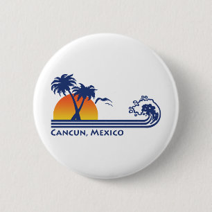 Cancun Mexico 6 Cm Round Badge