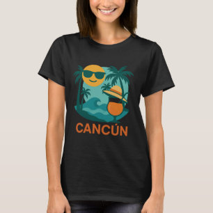 Cancun Mexico Beach Palm Tree Sun Tropical Summer T-Shirt