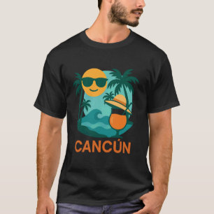 Cancun Mexico Beach Palm Tree Sun Tropical Summer T-Shirt