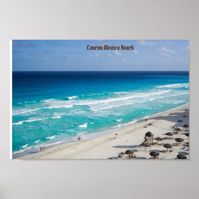 Cancun ,Mexico Beach  Poster (Front)