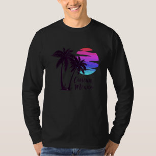 Cancun Mexico Beach Summer Vacation Palm Trees Sun T-Shirt