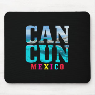Cancun Mexico Beach Summer Vacation Souvenir Mouse Pad