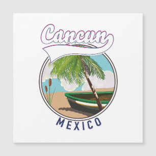 Cancun Mexico Beach travel logo
