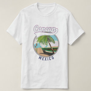 Cancun Mexico Beach travel logo T-Shirt