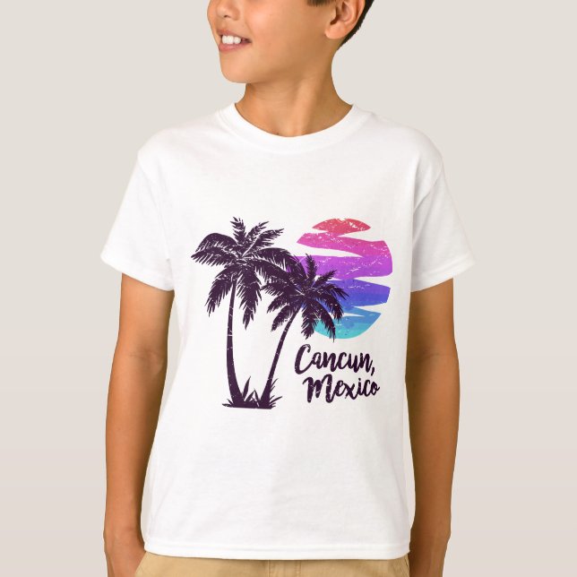 CANCUN MEXICO Beach Vacation Honeymoon Spring Brea T-Shirt (Front)
