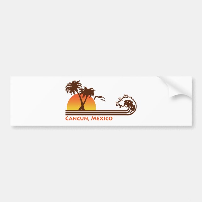 Cancun Mexico Bumper Sticker (Front)