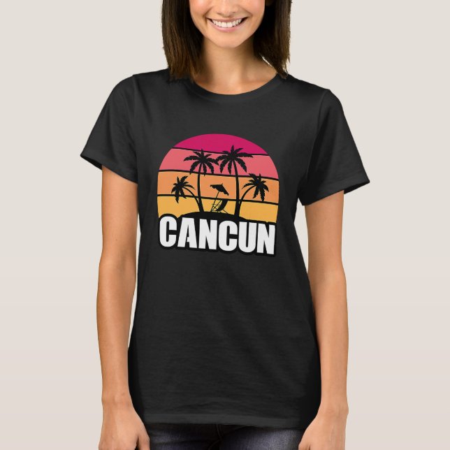 Cancun Mexico Cancun Travel Vacation Souvenir T-Shirt (Front)