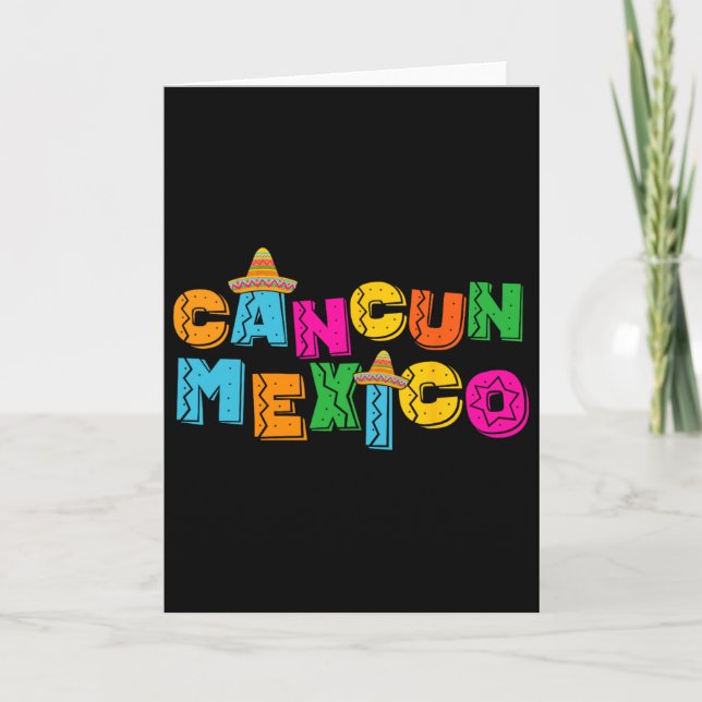 Cancun Mexico  Card (Front)