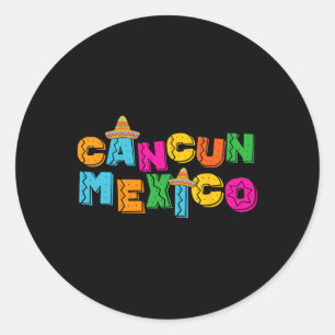 Cancun Mexico Classic Round Sticker