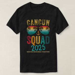 Cancun Mexico Family Squad Vacation 2025 Matching T-Shirt