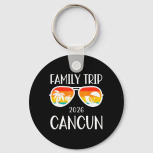 Cancun Mexico Family Trip 2026 Weekend Vacation Key Ring