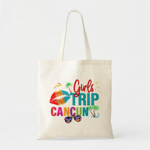 Cancun Mexico Girls Trip Colourful Vacations Group Tote Bag