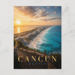 Cancun Mexico Hotel Zone REALMS Postcard