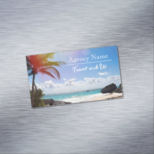 Cancun Mexico Magnetic Business Card