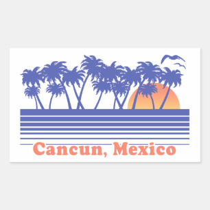 Cancun Mexico Rectangular Sticker