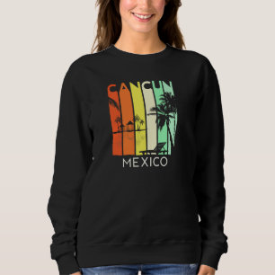Cancun Mexico Retro Mexican Resort Vacation Girls Sweatshirt