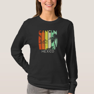Cancun Mexico Retro Mexican Resort Vacation Girls  T-Shirt