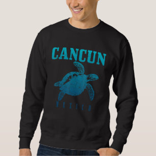 Cancun Mexico Sea Turtle Beach Scuba Diving Diver Sweatshirt