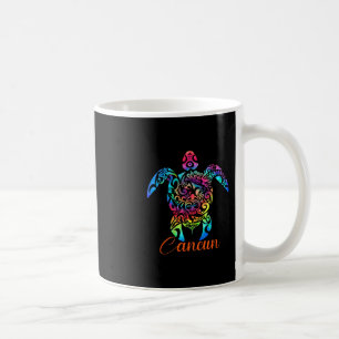 Cancun Mexico Sea Turtle Beach Vacay Trip Tie Dye Coffee Mug