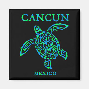 Cancun Mexico Sea Turtle Boys Girls Womens Magnet