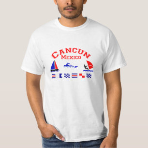 Cancun Mexico Signal Flags T-Shirt