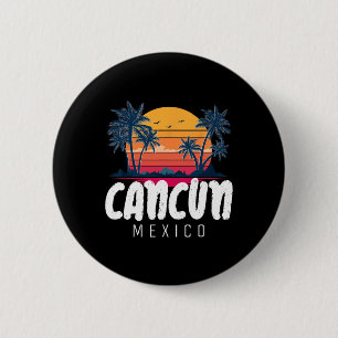 Cancun Mexico Souvenir Family Matching Vacation Ca 6 Cm Round Badge