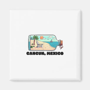 Cancun Mexico Souvenir Family Matching Vacation Ca Magnet