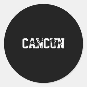 Cancun Mexico Summer Vacation Classic Round Sticker