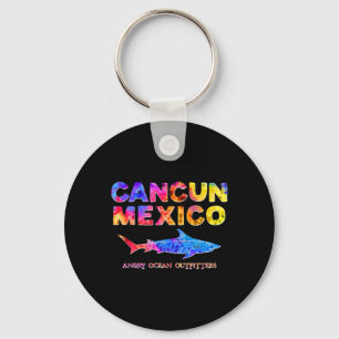 Cancun Mexico T Shirt Shark Fishing Tee Key Ring
