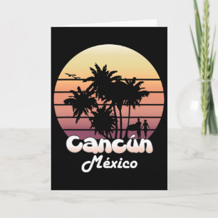 Cancun Mexico Tropical Vacation Souvenir Summer Gi Card
