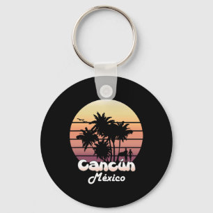 Cancun Mexico Tropical Vacation Souvenir Summer Gi Key Ring