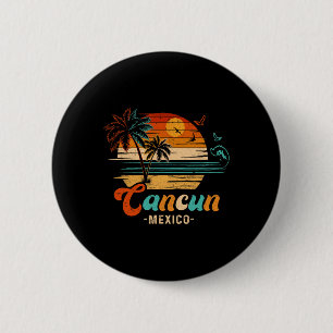 Cancun Mexico Vacation 2025 Matching Family Group 6 Cm Round Badge