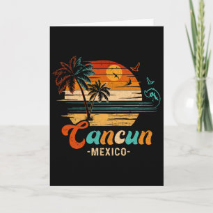 Cancun Mexico Vacation 2025 Matching Family Group  Card