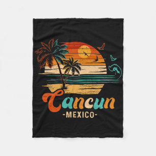 Cancun Mexico Vacation 2025 Matching Family Group  Fleece Blanket