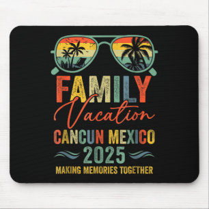 Cancun Mexico Vacation 2025 Matching Family Group Mouse Pad