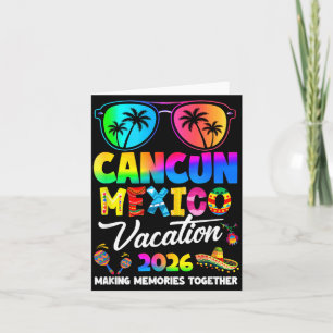 Cancun Mexico Vacation Beach 2026 Trip Family Card