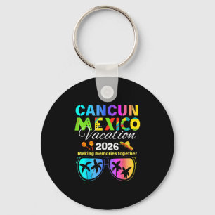 Cancun Mexico Vacation Beach 2026 Trip Group Squad Key Ring