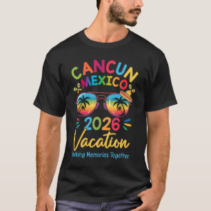 Cancun Mexico Vacation Beach 2026 Trip Squad Famil T-Shirt