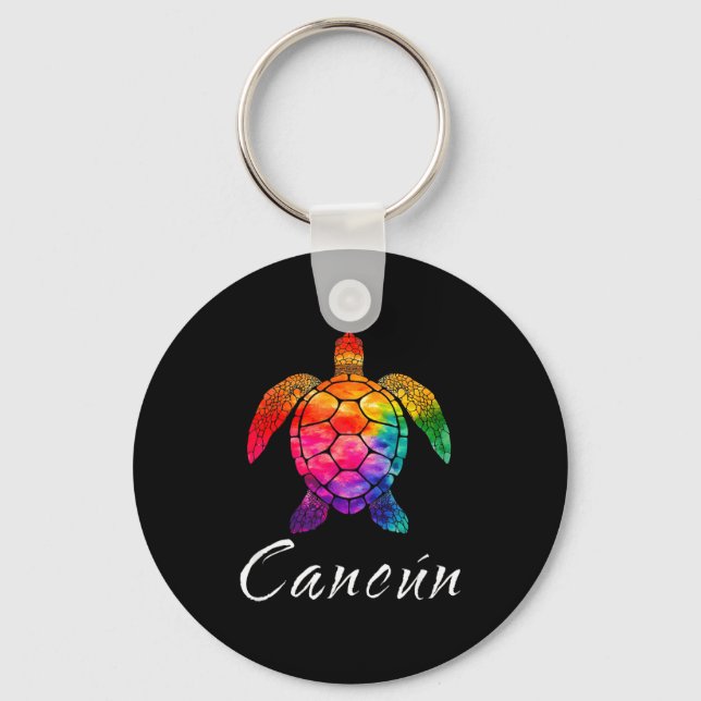 Cancún mexico vacation_cancun  key ring (Front)