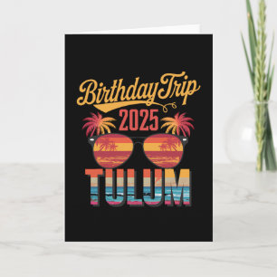 Cancún México Vacay Group 2025 Birthday Trip  Card