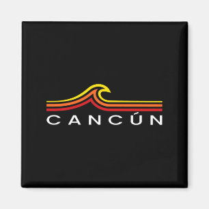 Cancun Mexico Waves Vintage Mens Womens Girls Boys Magnet