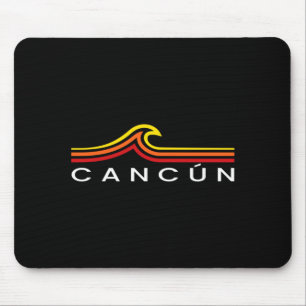Cancun Mexico Waves Vintage Mens Womens Girls Boys Mouse Pad