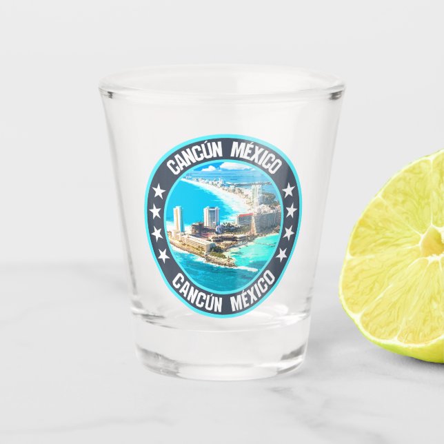 Cancún                                             shot glass (Front)