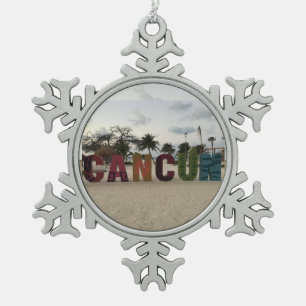 Cancun Sign – Playa Delfines, Mexico Ornament