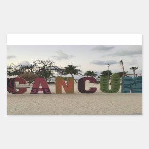 Cancun Sign – Playa Delfines, Mexico Stickers